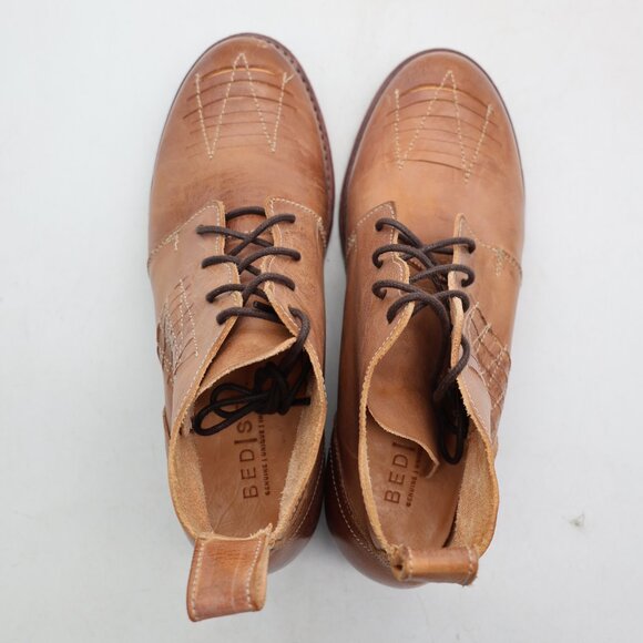 Bed Stu Barkley Women's US Size 6.5 Booties Ankle Boots Brown Distressed Leather - Picture 9 of 11